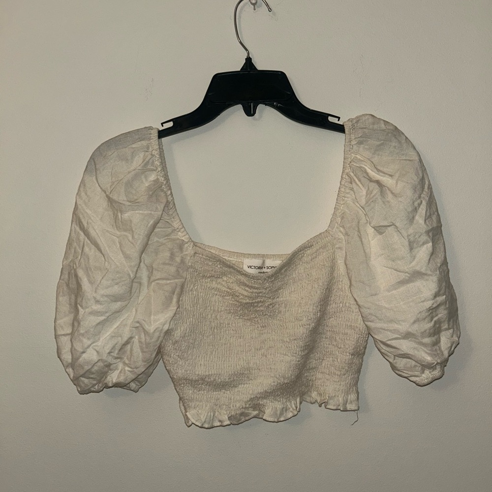 Chic Cream Puff Sleeve Blouse